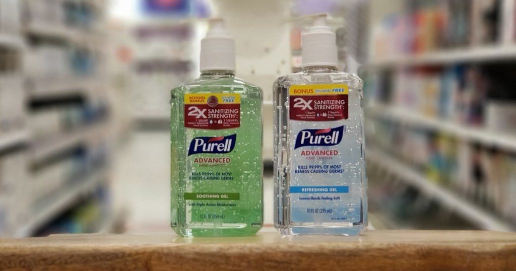 purell on shelf at target