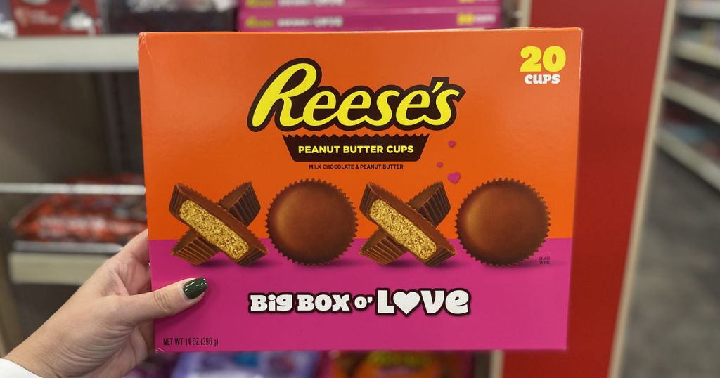 Holding Reese's Big Box O' Love