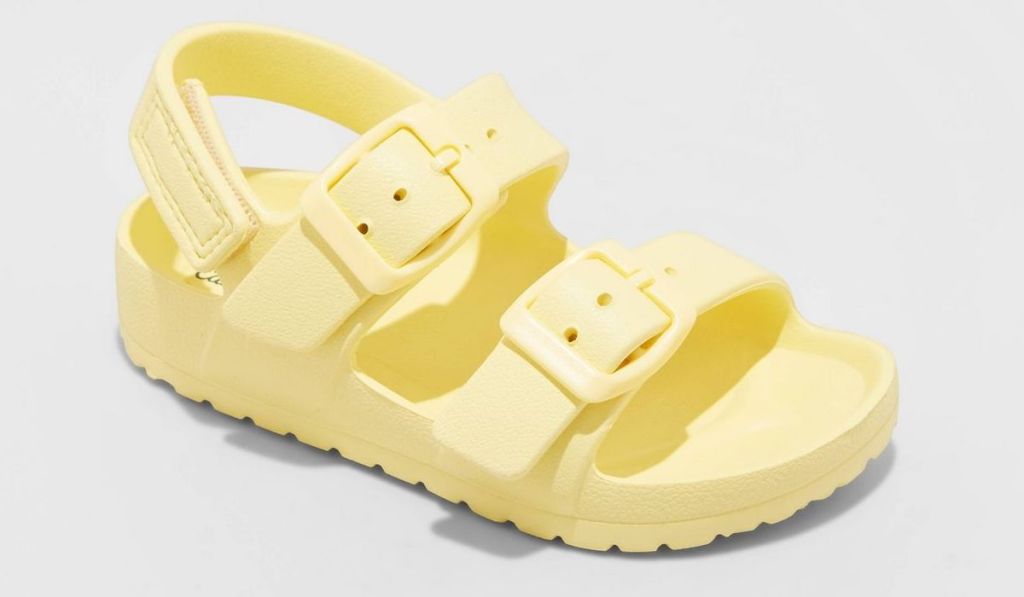 toddler sandal yellow with velcro