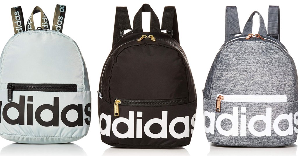 three adidas mini backpacks