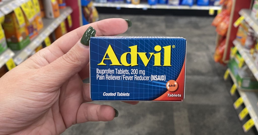 holding box of Advil