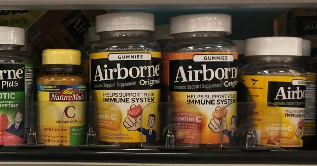 Airborne Gummies on shelf