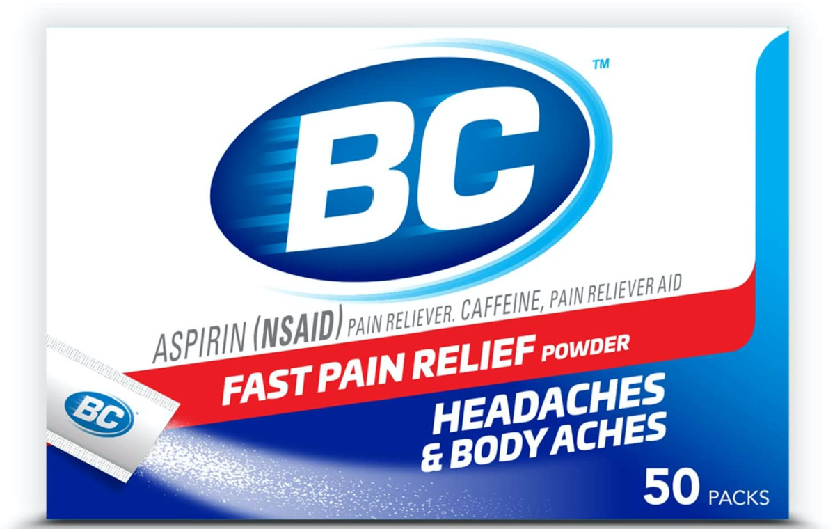 stock image of bc powered pain reliever packets