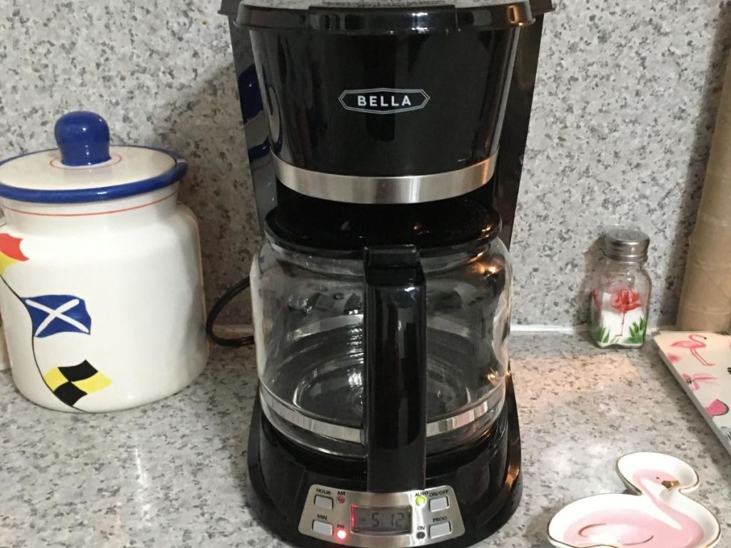 Bella coffee maker on counter