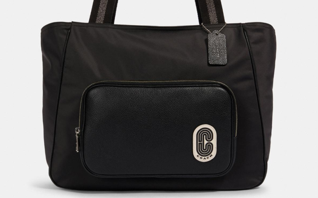 black Coach tote bag