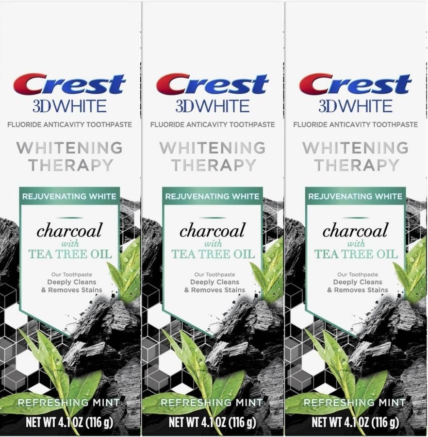 Crest 3D White Charcoal Tea Tree Oil