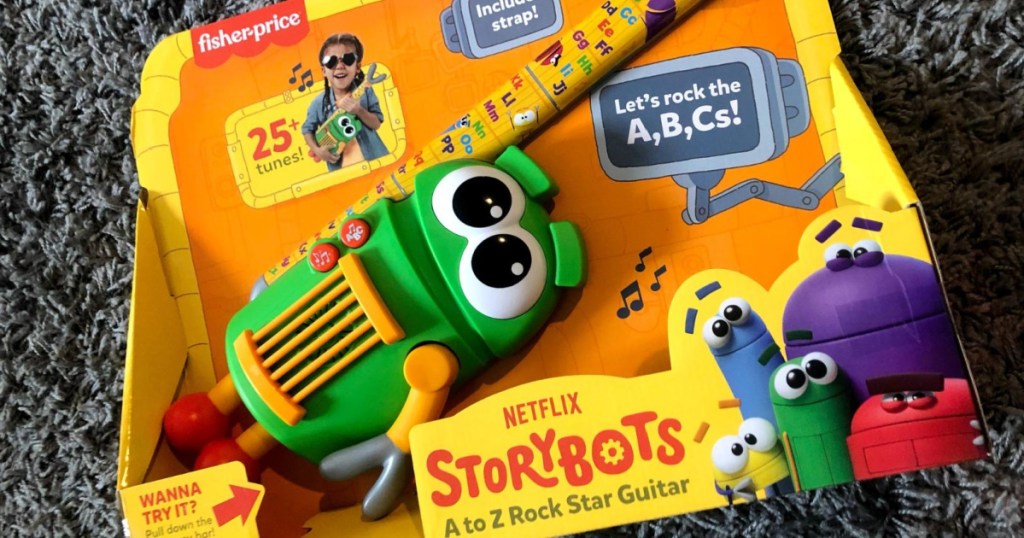 Kids guitar toy in packaging