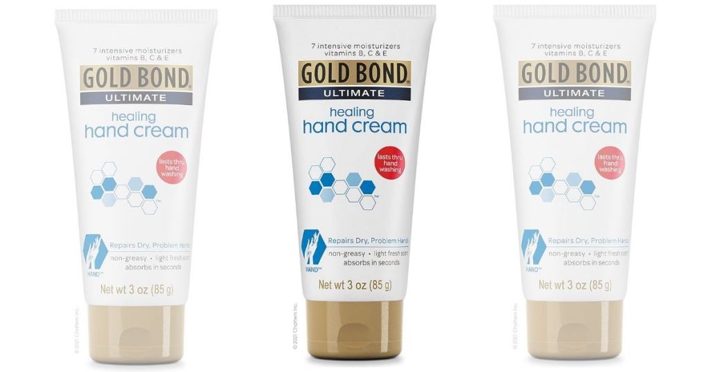 3 Gold Bond Ultimate Healing Hand Creams