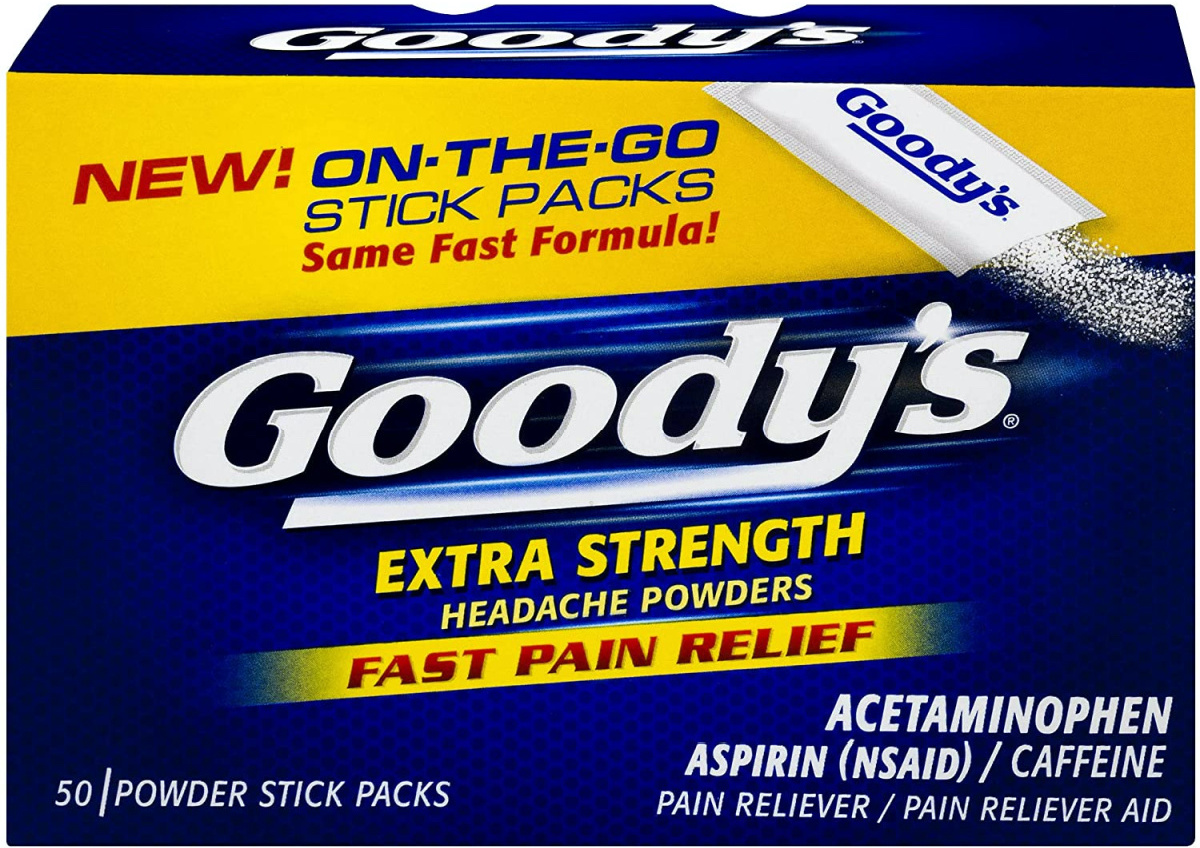 stock image of goodys powder stick packs