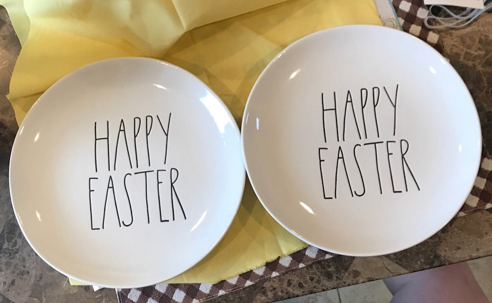 Rae Dunn Happy easter Plates
