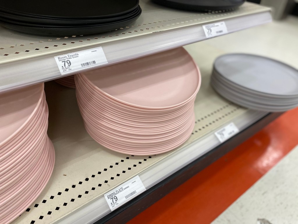 Room Essentials Plates on store shelf
