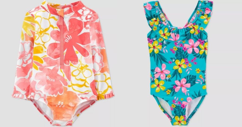 2 Target Kids Swimwear Baby Girls 1-piece