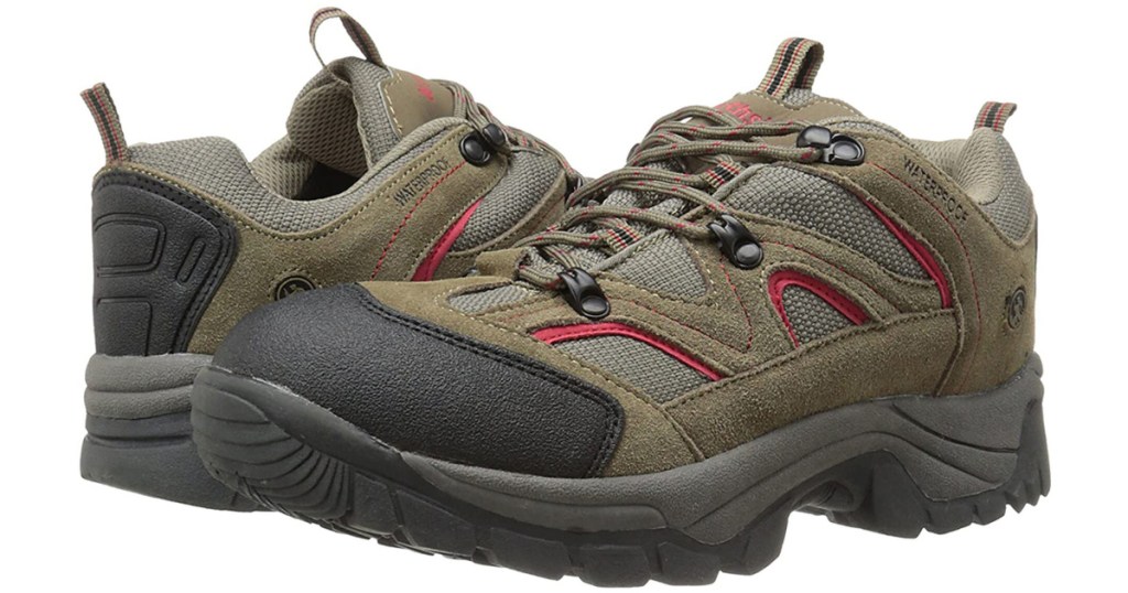 pair of hiking shoes