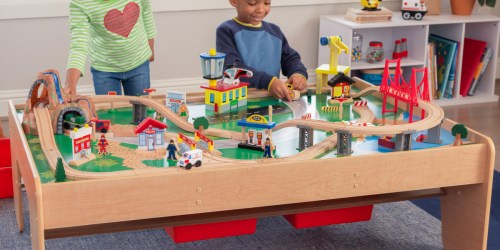 KidKraft Train Table Just $85 Shipped on Walmart.com (Reg. $230) | Includes Storage Bins & 120 Accessories