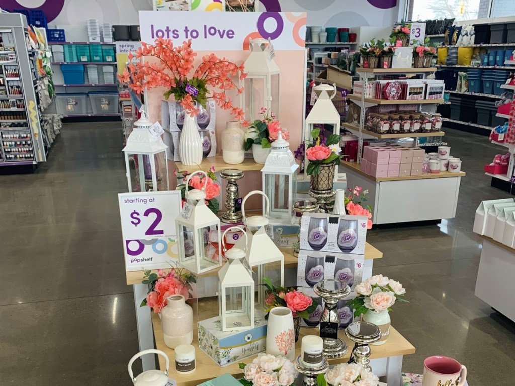 spring display at pOpshelf store