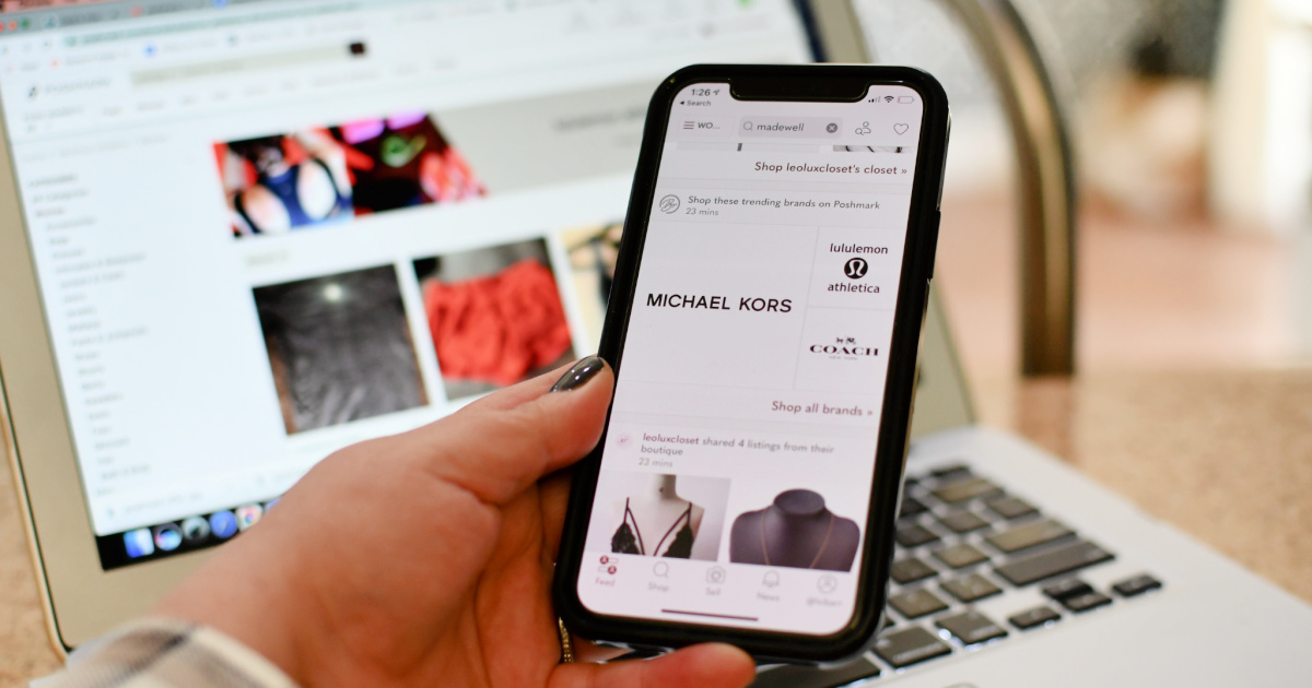 poshmark app and desktop view