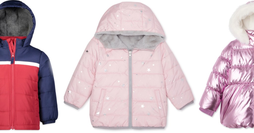 3 kids puffers jackets