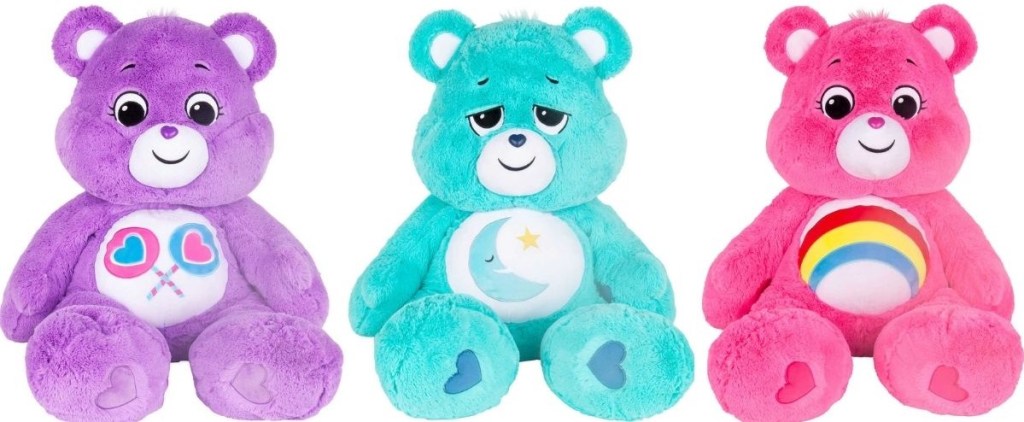 three large Care Bears