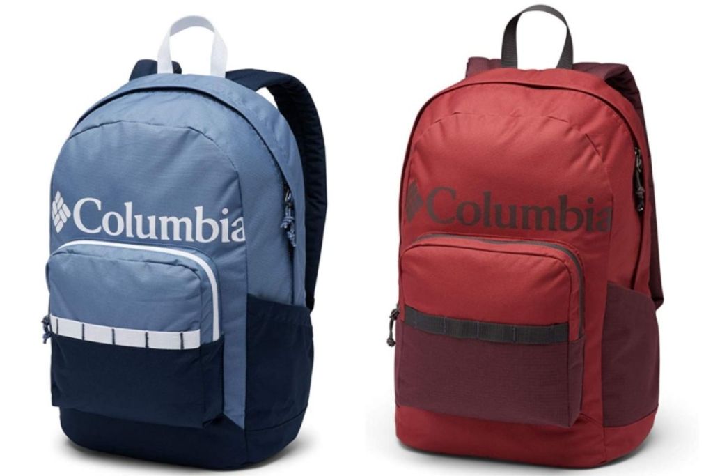 2 views of Columbia Men's and Women's Zigzag Backpacks