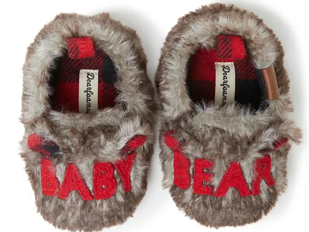 baby bear dearfoam baby slippers