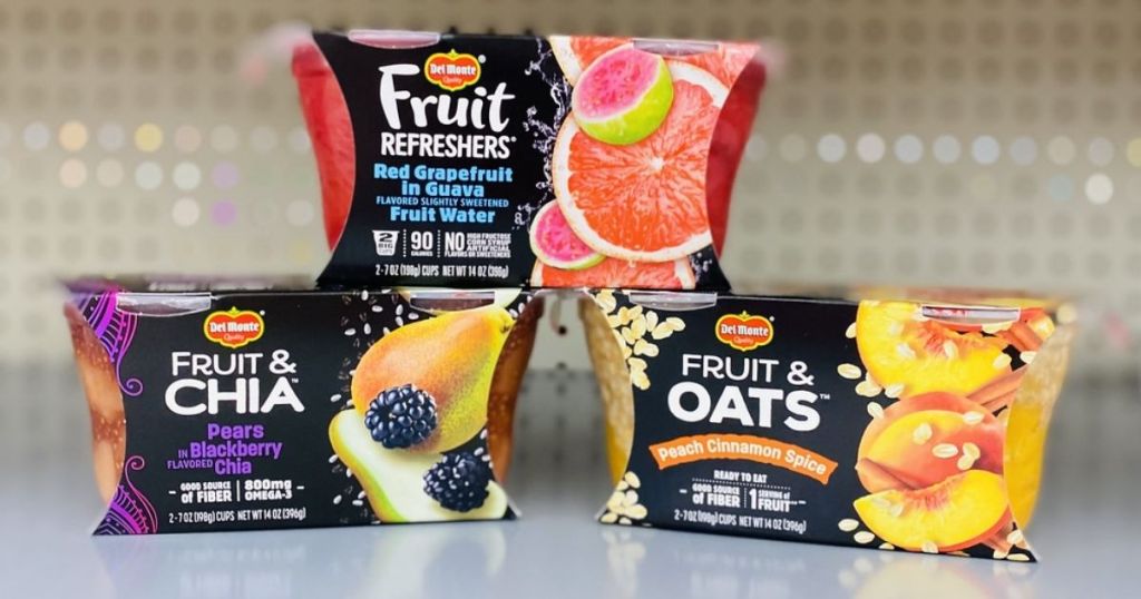 Del Monte Fruit Snacks on shelf in store