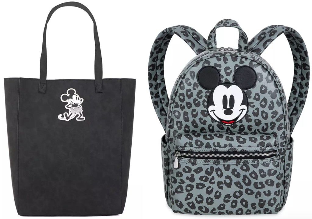 disney grayscale mickey backpack and tote