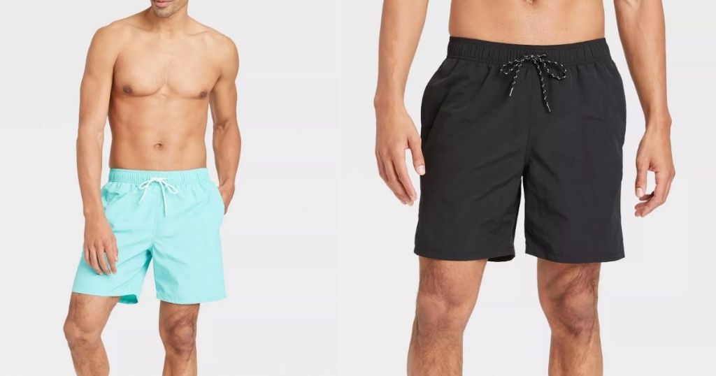 men wearing Goodfellow & Co MEn's Swim TRunks