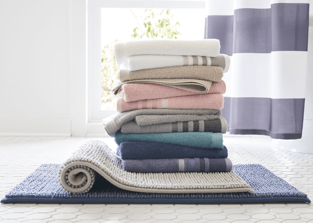 stack of folded towels