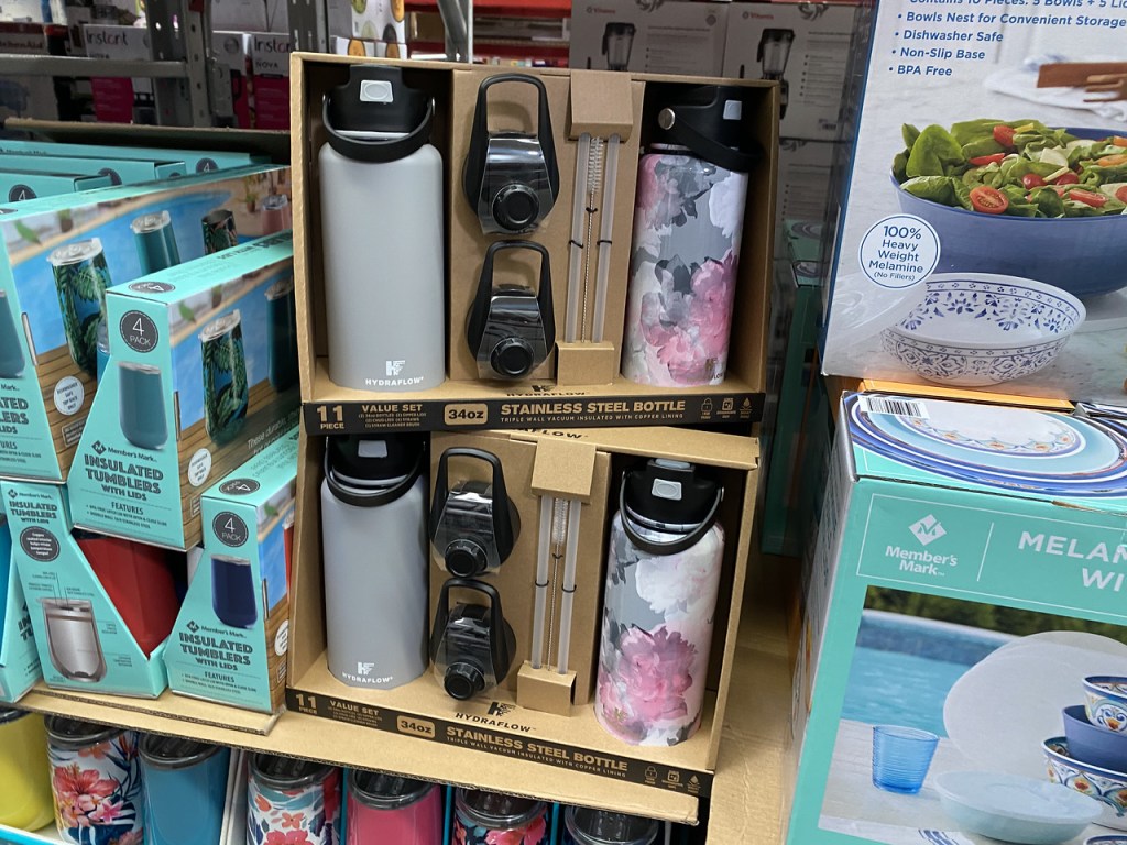 Hydraflow Water Bottles in box in club