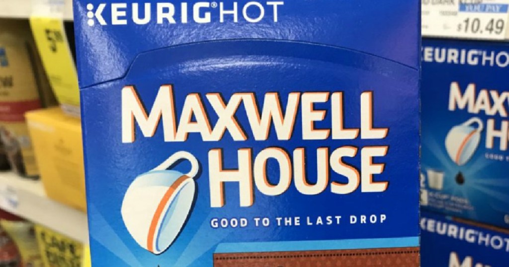 maxwell house coffee k-cup pods