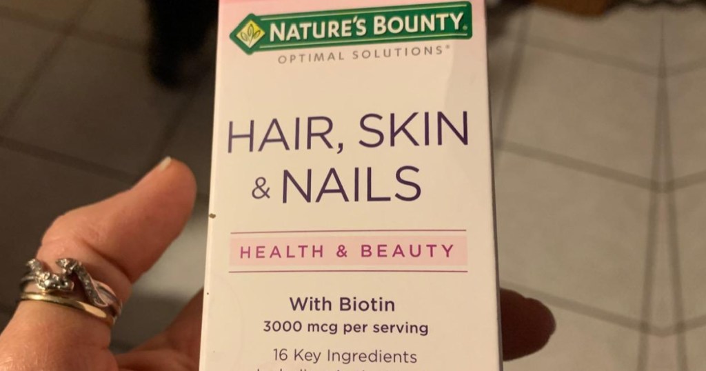 box of Nature's Bounty vitamins