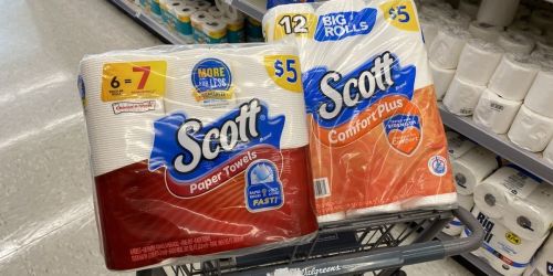 Scott Paper Towels & Toilet Paper 12-Packs Just $2.92 Each at Walgreens (In-Store & Online)