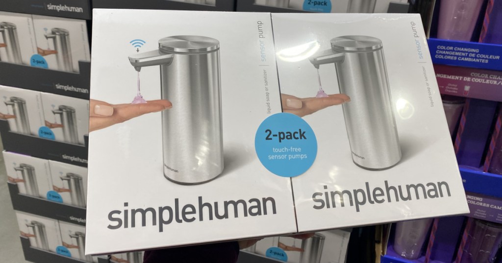 Simplehuman brand soap dispensers