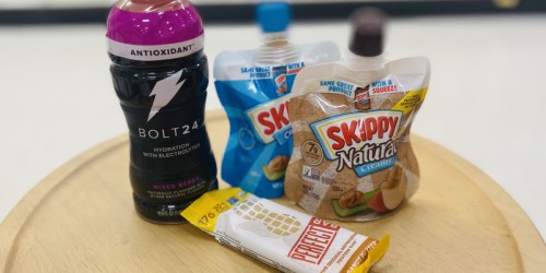 Score 2 Snacks & a Drink FREE After Cash Back at Target (Skippy, Gatorade, & More!)