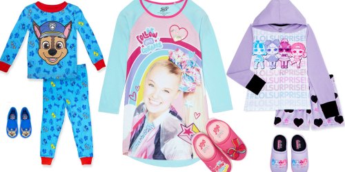 Kids Pajama Sets w/ Slippers from $5.70 on Walmart.com (Regularly $19+)