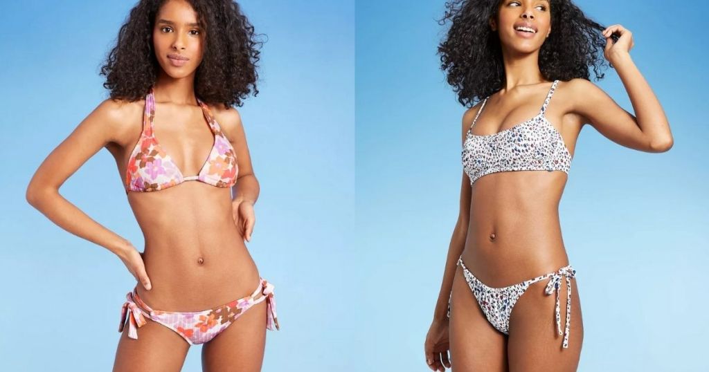 2 ladies in XHilaration Swim Separates