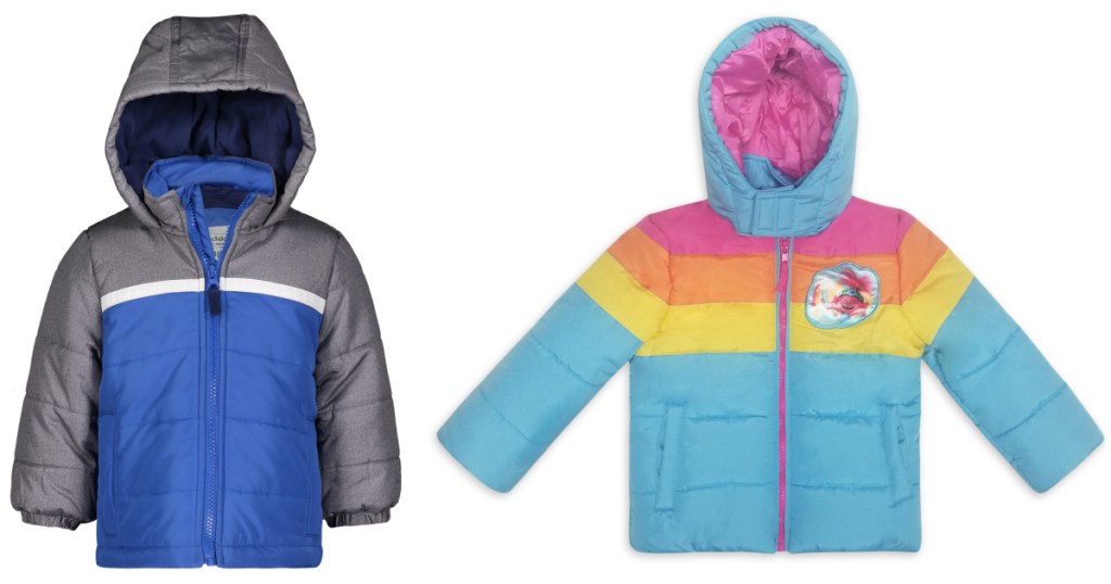 kids puffer jackets trolls 