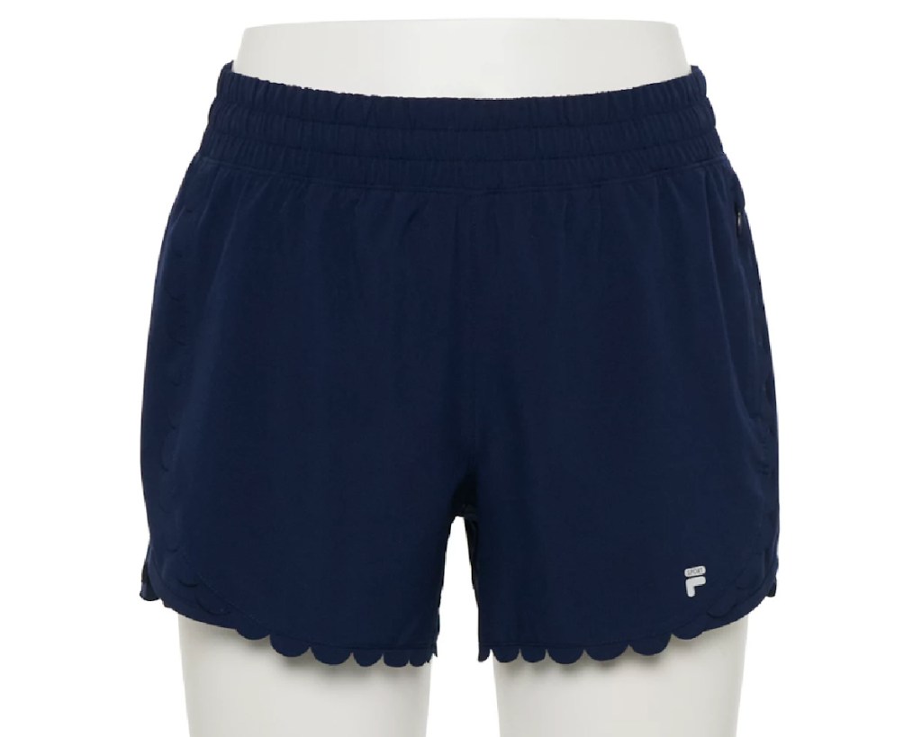 FILA shorts w/ scallop edge