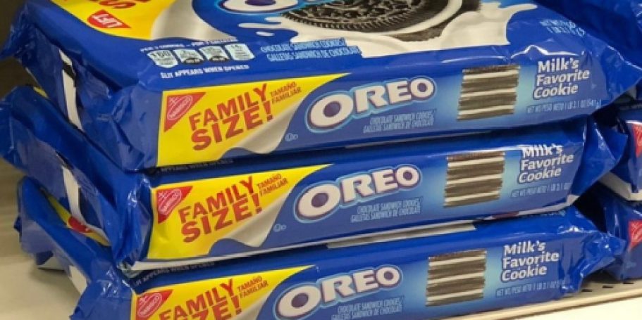 THREE Double Stuf OREO Family Size Packs Only $8.21 Shipped for Prime Members
