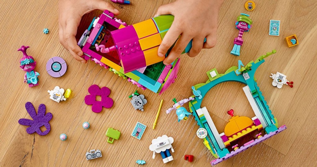 LEGO trolls bus pieces