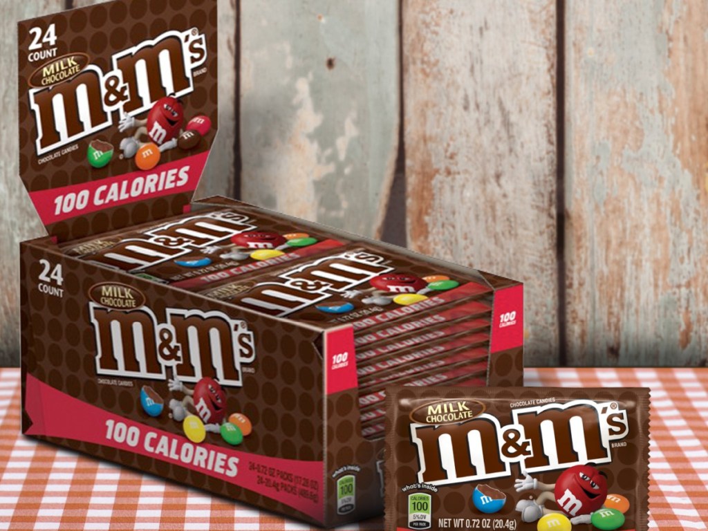 large box of 100 calorie M&M's