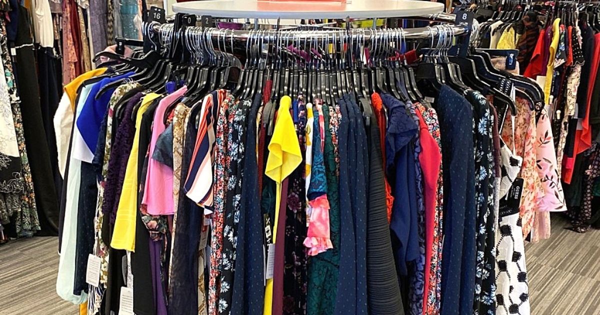 rack of dresses