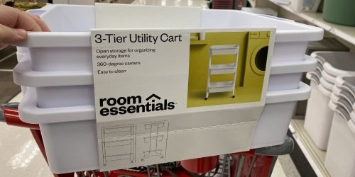 Room Essentials 3-Tier Rolling Utility Cart Only $16 on Target.com