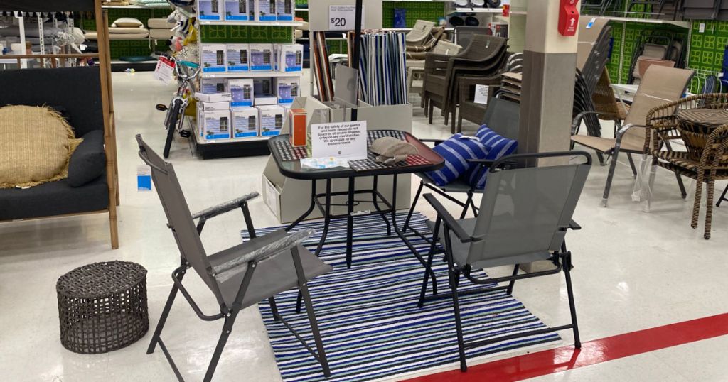 folding table store display 