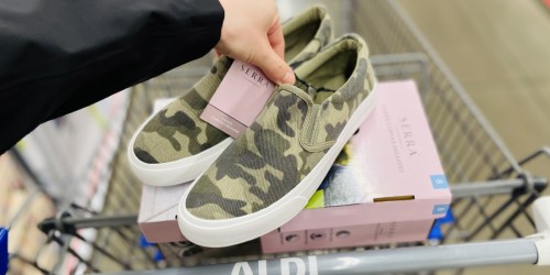 Women’s Memory Foam Canvas Sneakers Only $7.99 at ALDI | 3 Style Choices