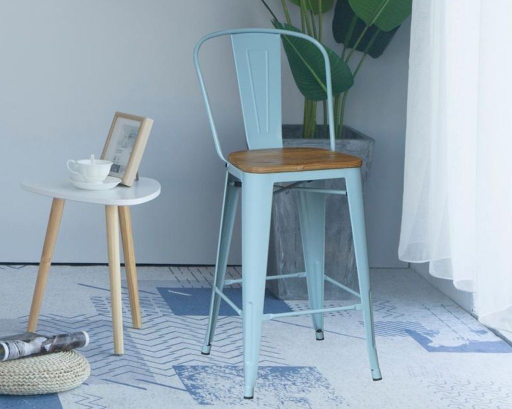 StyleWell Seafoam Metal Chair