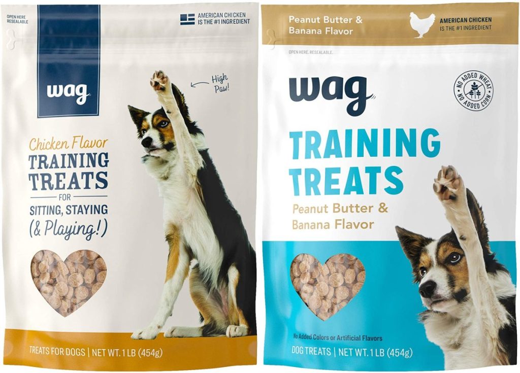two bags of dog treats