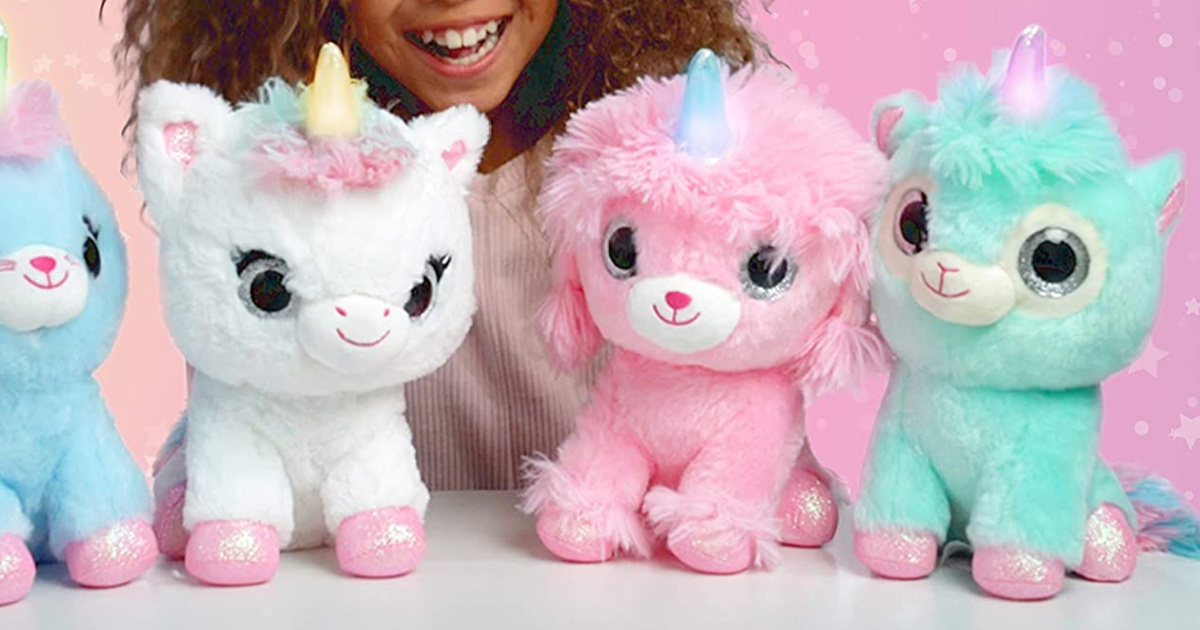 Unicorn themed plushes
