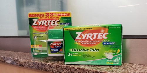 Over $24 Worth of Zyrtec Allergy Medication Coupons + Save 50% at Walgreens