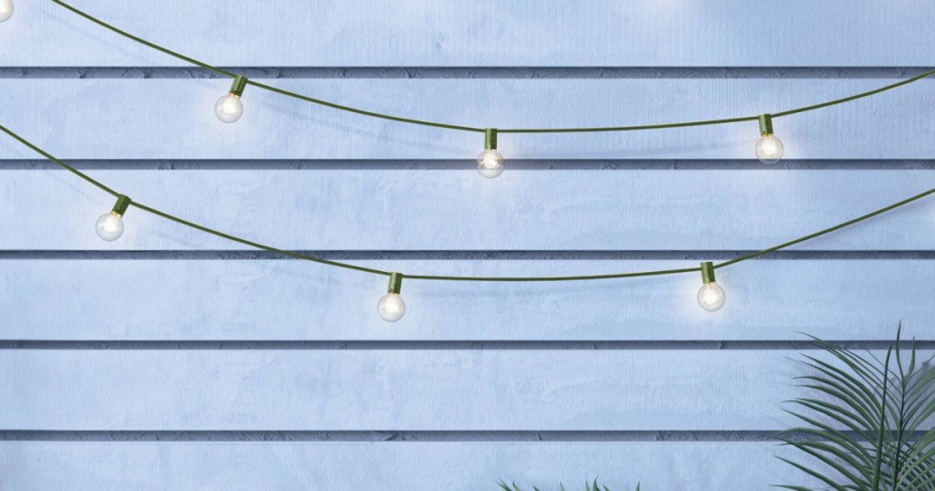 green string lights